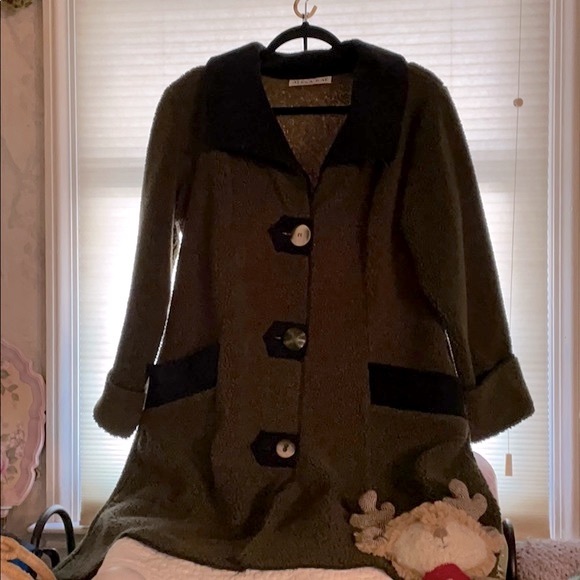 Vintage Fleece Borrowers Coat Alexa Rae - Picture 2 of 8